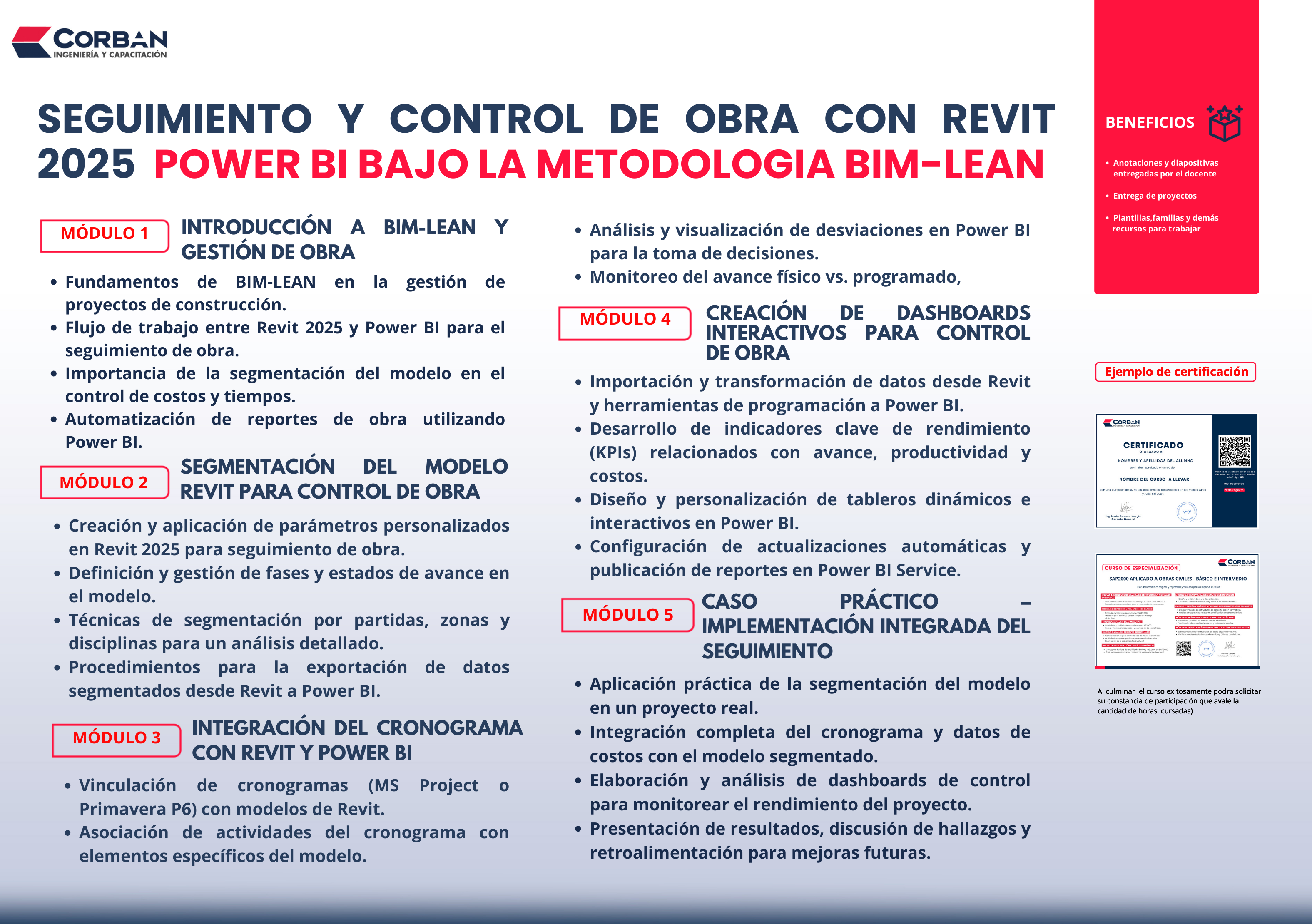 BIM 5D - SEGUIMIENTO Y CONTROL DE OBRA CON REVIT 2025 POWER BI BAJO LA ...